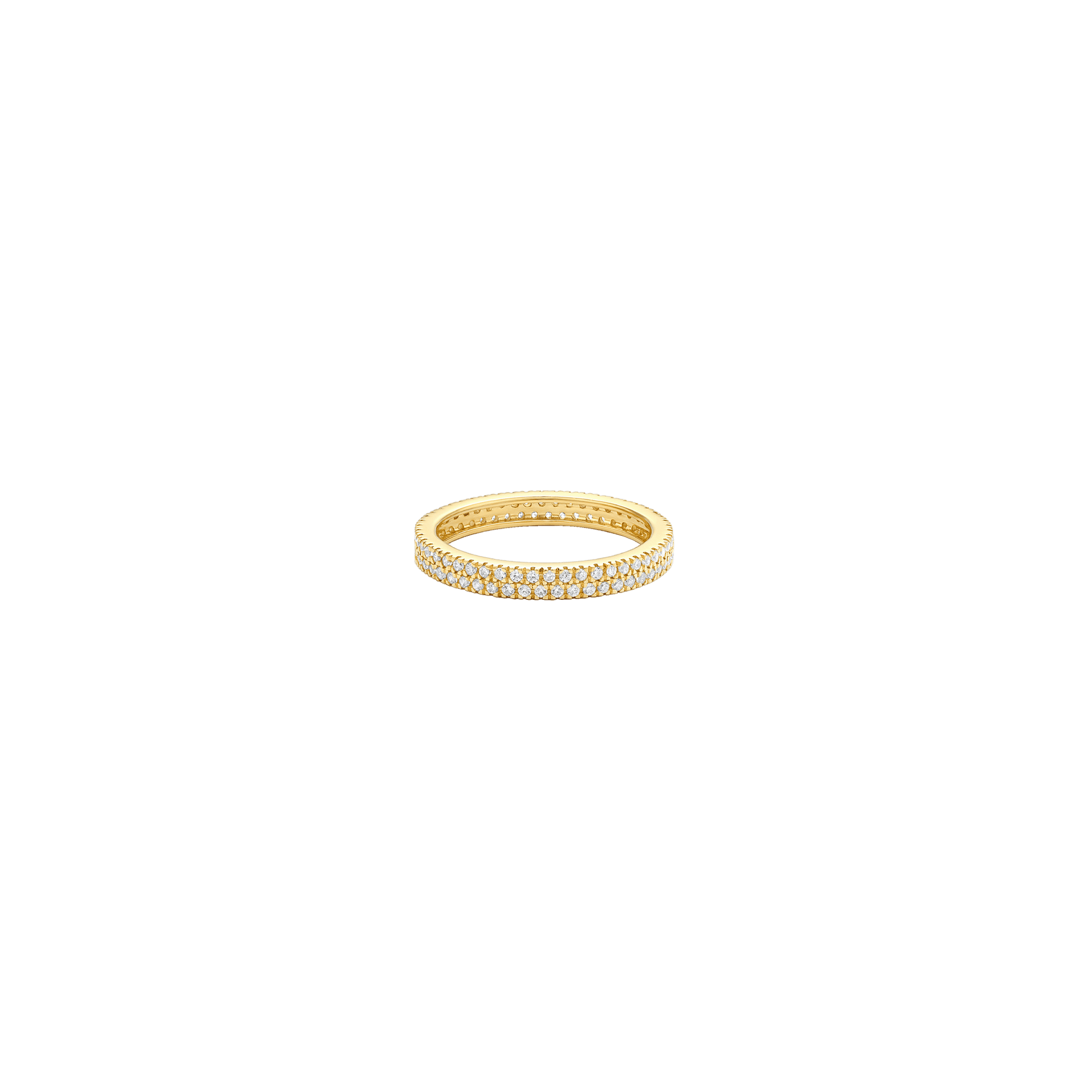 Diamond Eternity Band - 14K Yellow Gold Rings 14K Solid Gold US 4 