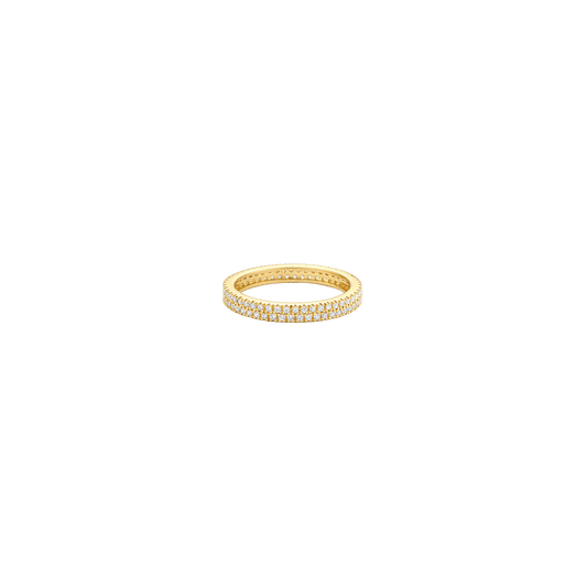 Diamond Eternity Band - 14K Yellow Gold Rings 14K Solid Gold US 4 