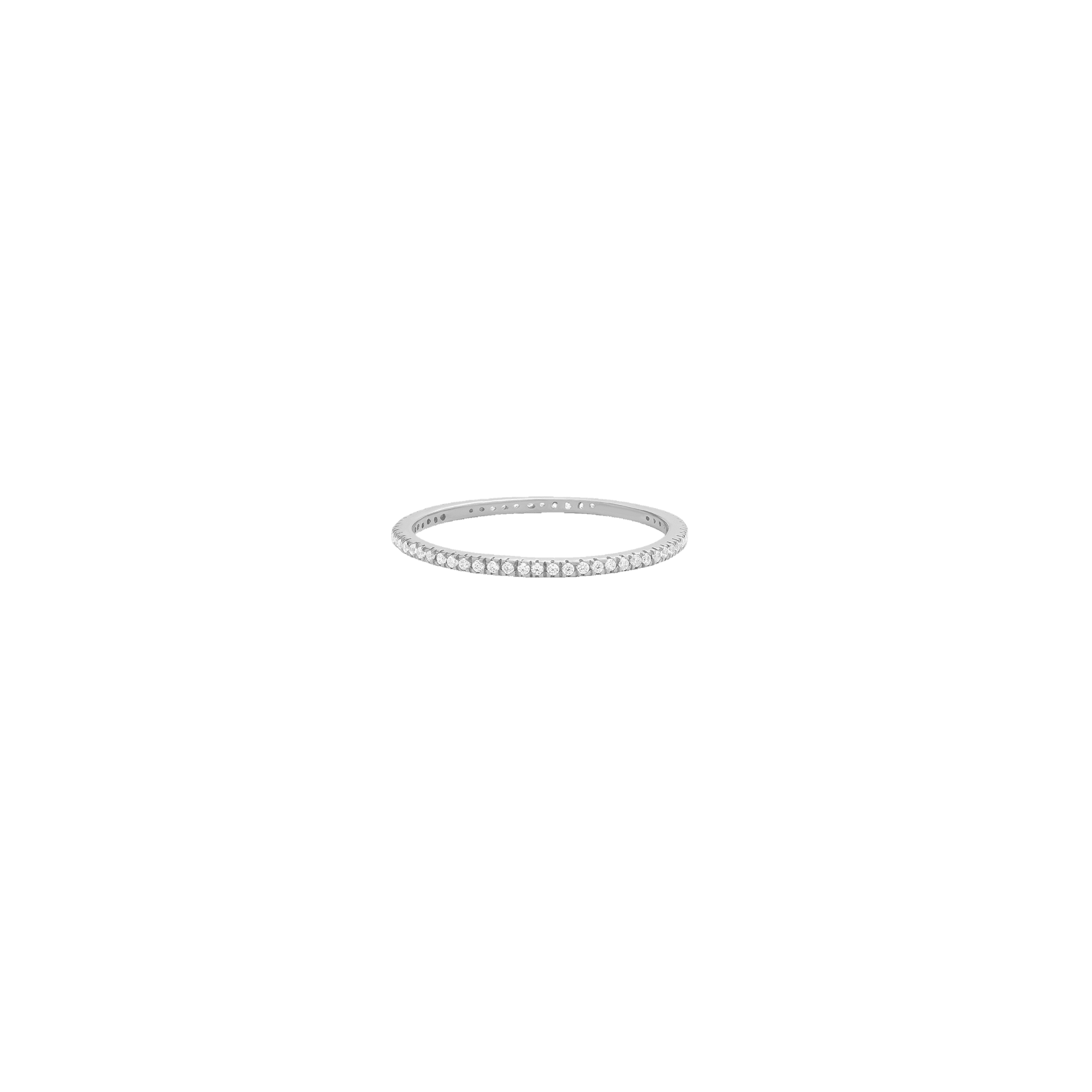 Diamond Eternity Ring - 14K White Gold Rings 14K Solid Gold US 4 