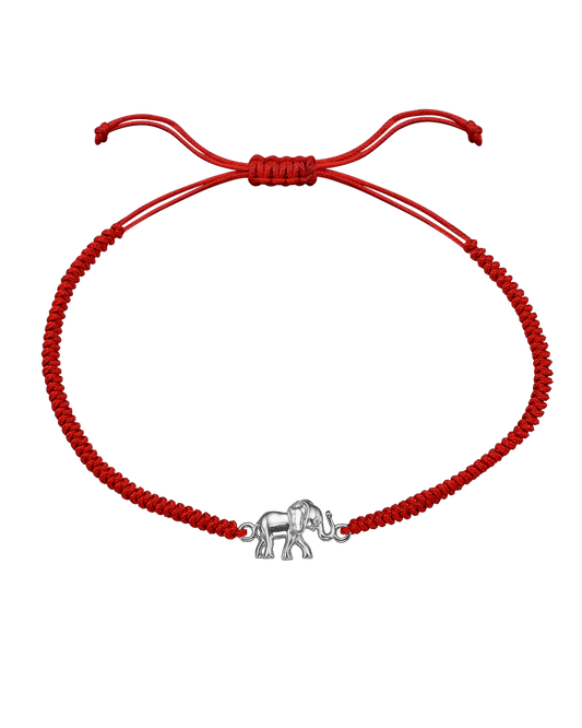 Elephant [RED] - 14K White Gold Bracelets magal-dev 