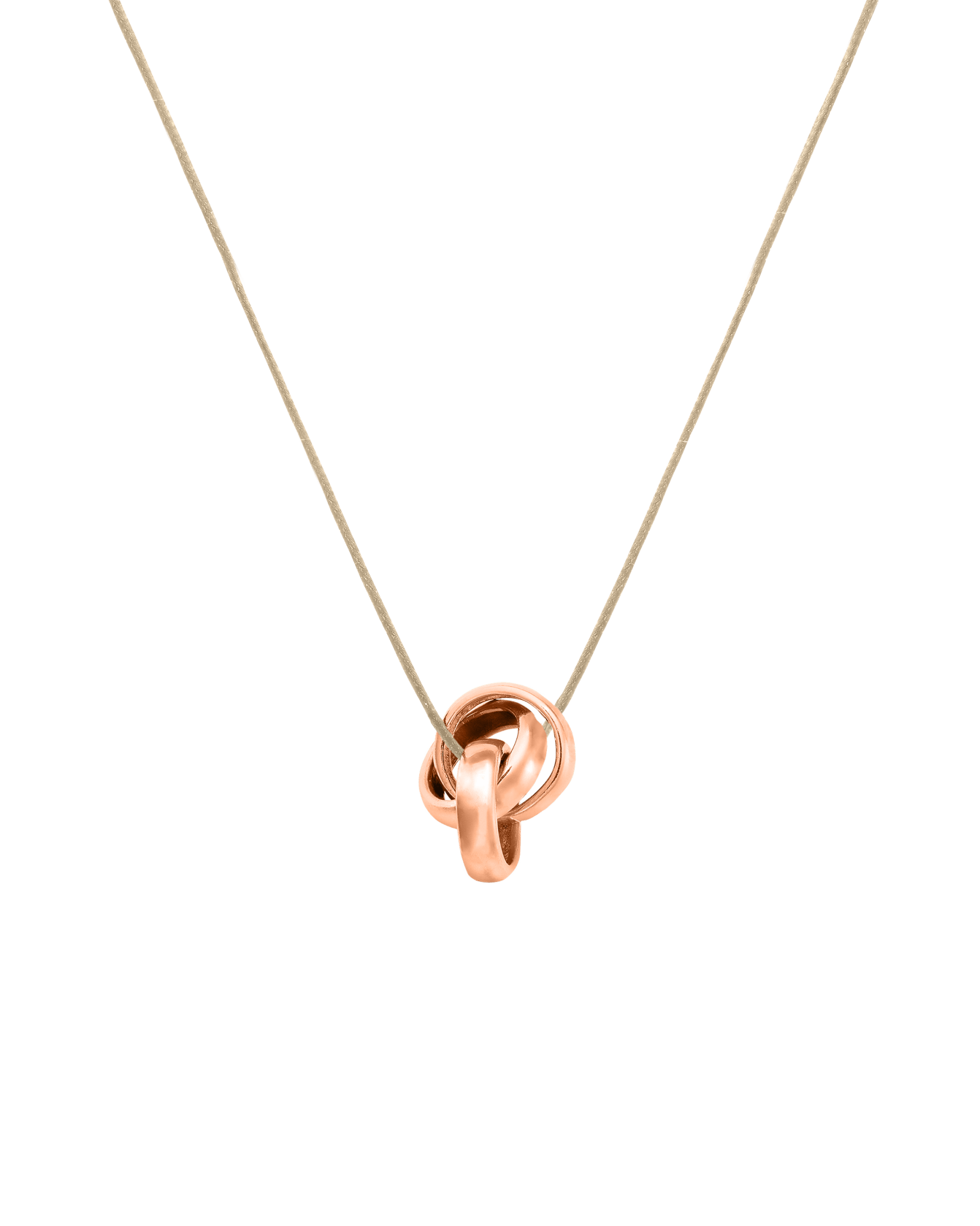 Engravable Links Necklace - 14K Rose Gold Necklaces 14K Solid Gold 3 Beige 