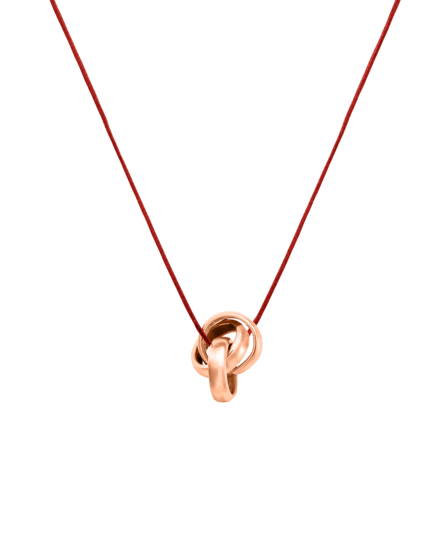 Engravable Links Necklace - 14K Rose Gold Necklaces 14K Solid Gold 3 Red 