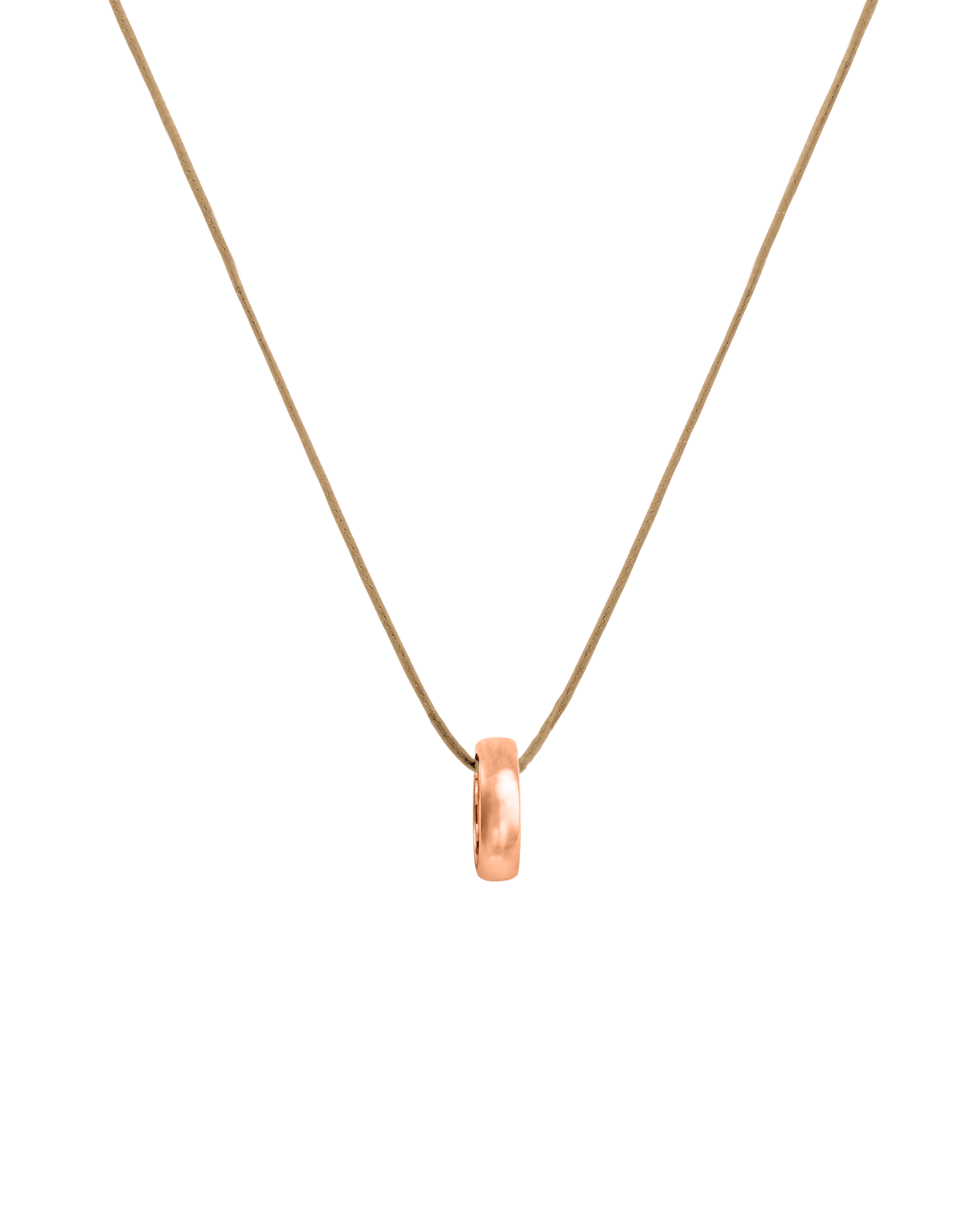 Engravable Links Necklace - 14K Rose Gold Necklaces 14K Solid Gold 1 Camel 