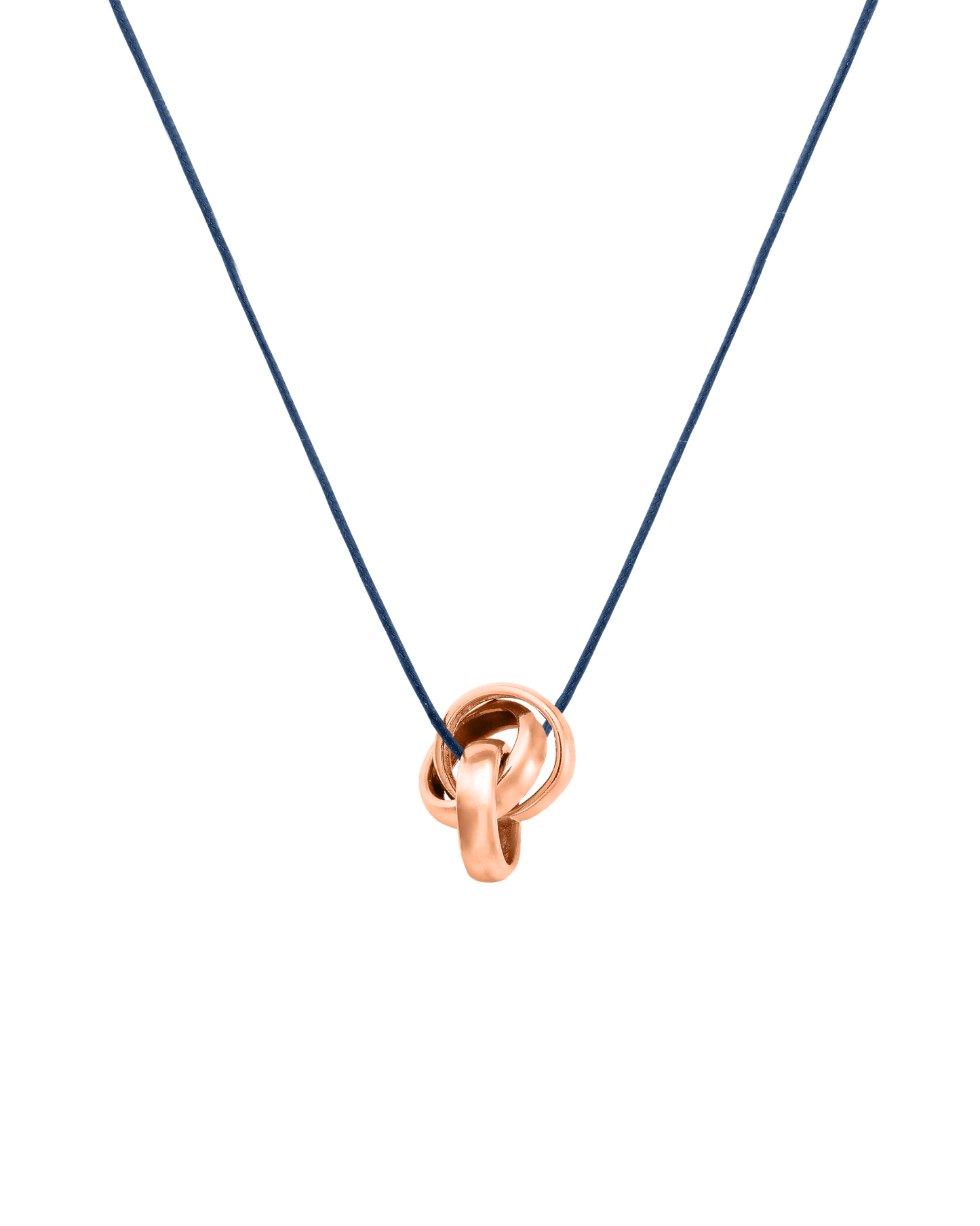 Engravable Links Necklace - 14K Rose Gold Necklaces 14K Solid Gold 3 Indigo 