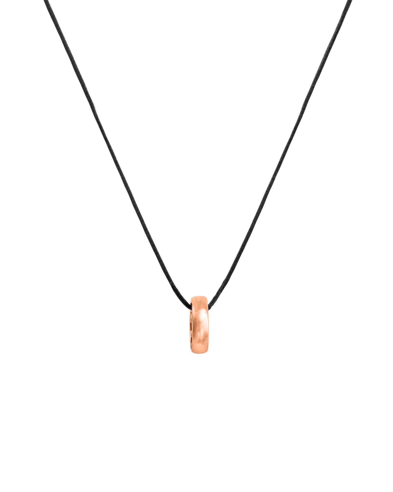 Engravable Links Necklace - 14K Rose Gold Necklaces 14K Solid Gold 1 Black 