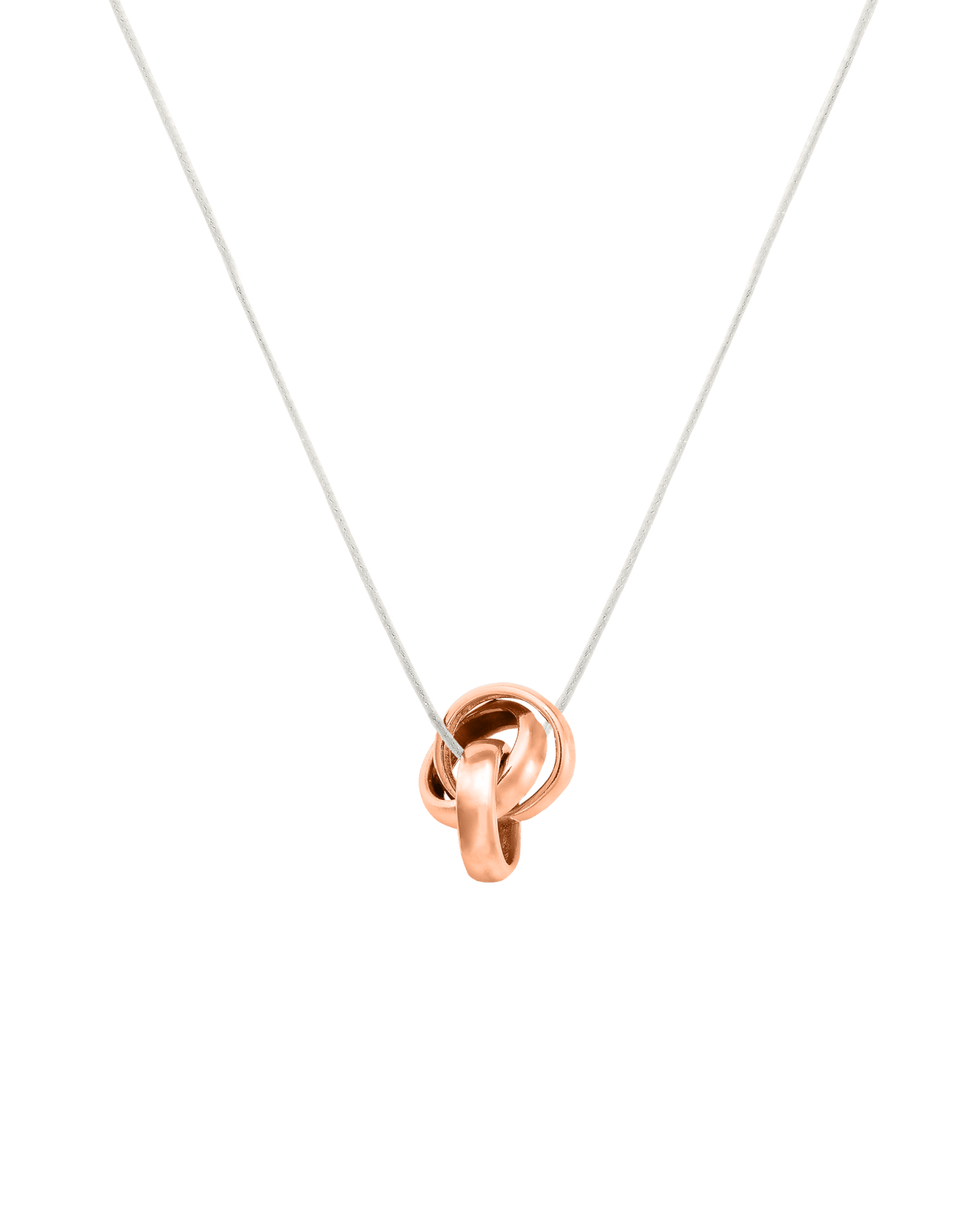Engravable Links Necklace - 14K Rose Gold Necklaces 14K Solid Gold 3 Pearl 