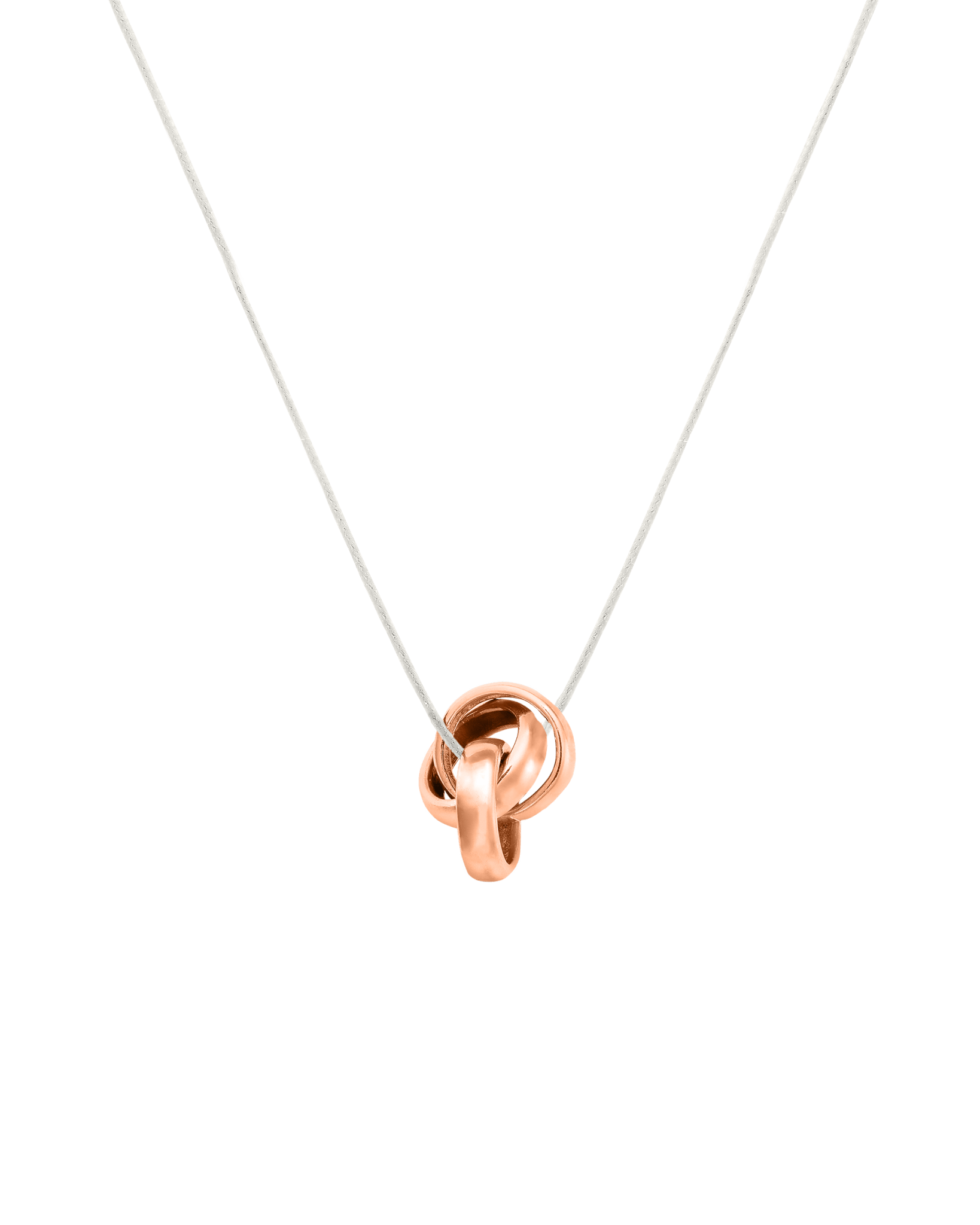 Engravable Links Necklace - 14K Rose Gold Necklaces 14K Solid Gold 3 Pearl 