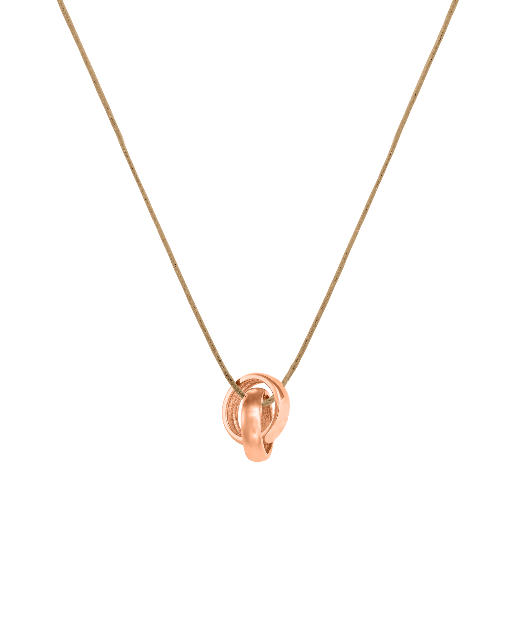 Engravable Links Necklace - 14K Rose Gold Necklaces 14K Solid Gold 2 Camel 
