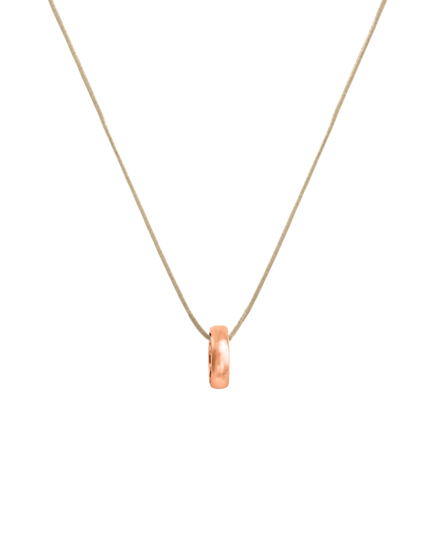 Engravable Links Necklace - 14K Rose Gold Necklaces 14K Solid Gold 1 Beige 