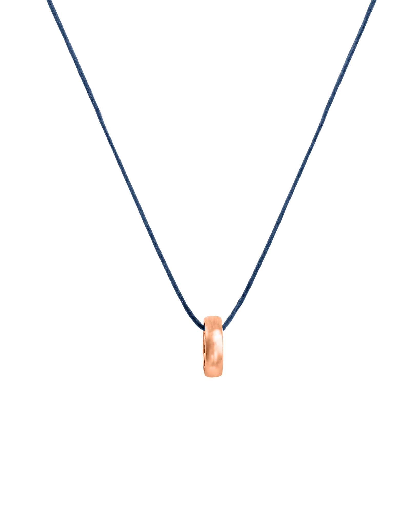 Engravable Links Necklace - 14K Rose Gold Necklaces 14K Solid Gold 1 Indigo 