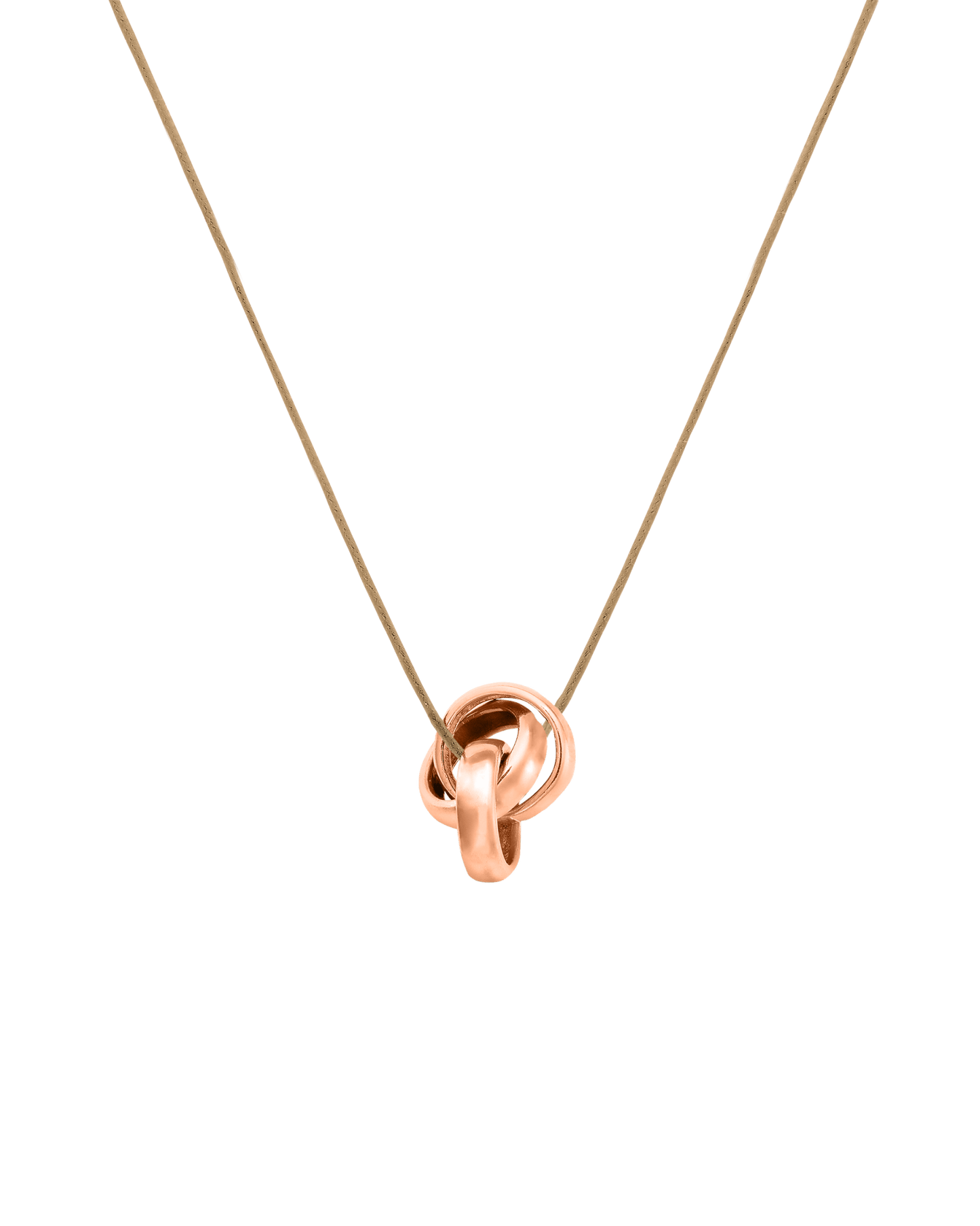 Engravable Links Necklace - 14K Rose Gold Necklaces 14K Solid Gold 3 Camel 
