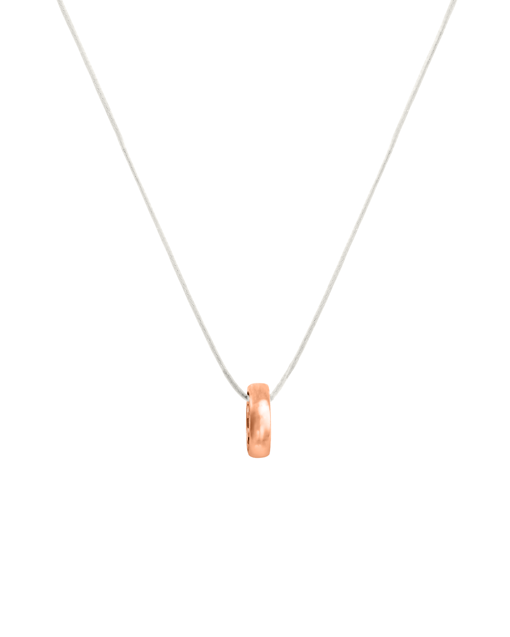 Engravable Links Necklace - 14K Rose Gold Necklaces 14K Solid Gold 1 Pearl 