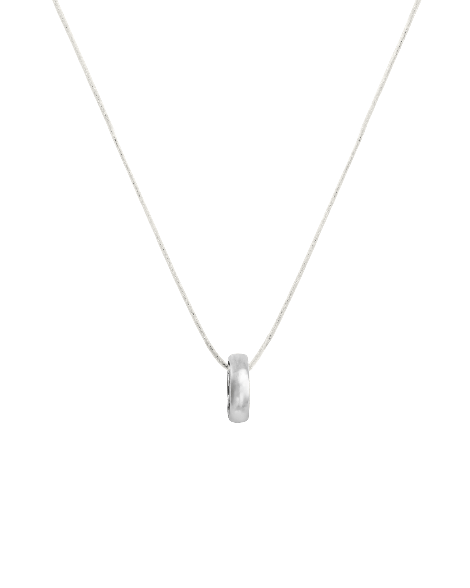 Engravable Links Necklace - 14K White Gold Necklaces 14K Solid Gold 1 Pearl 