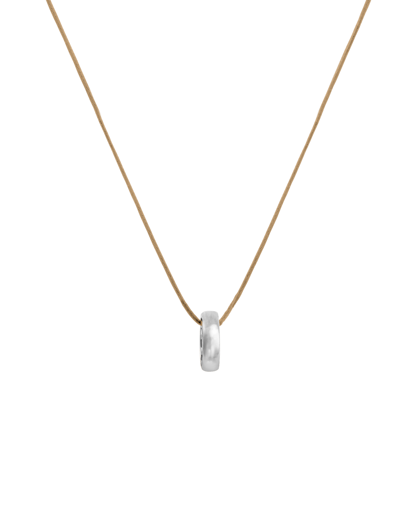 Engravable Links Necklace - 14K White Gold Necklaces 14K Solid Gold 1 Camel 