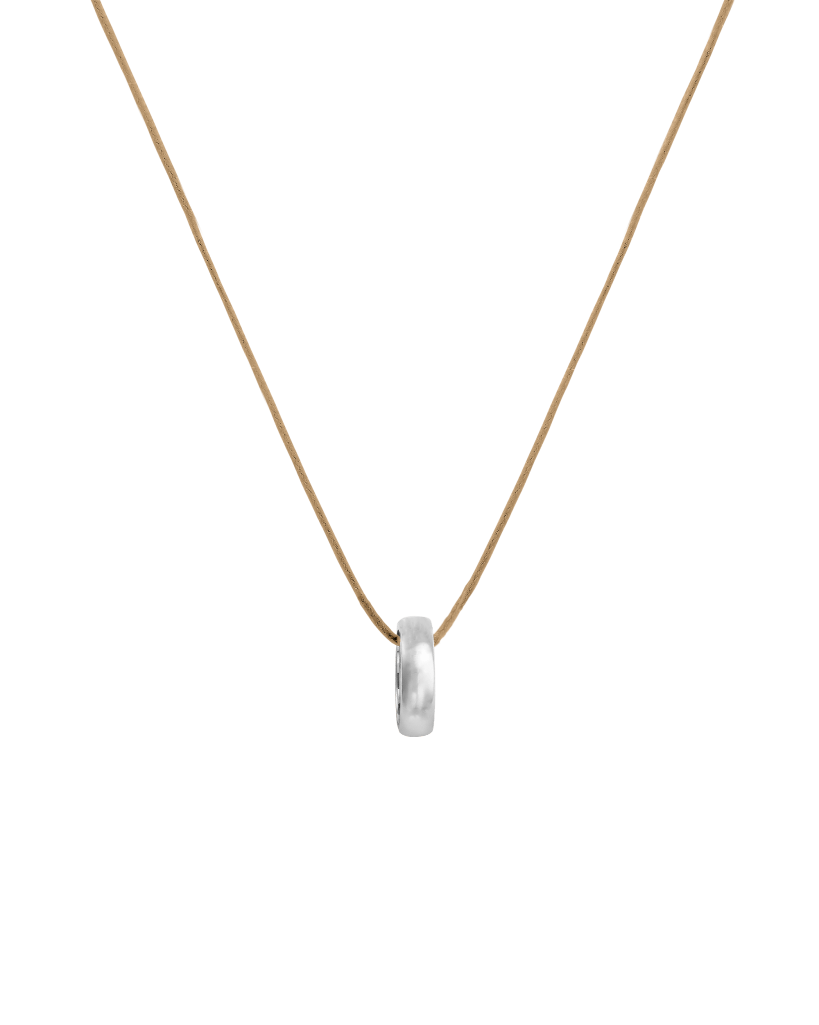 Engravable Links Necklace - 14K White Gold Necklaces 14K Solid Gold 1 Camel 