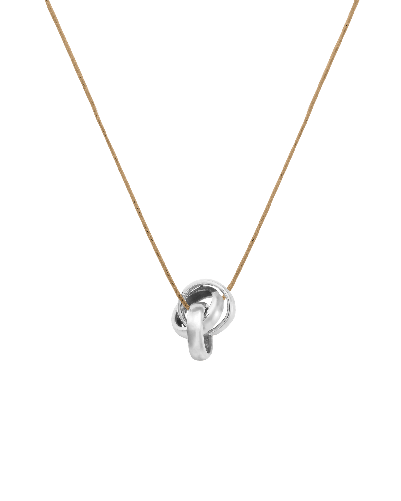 Engravable Links Necklace - 14K White Gold Necklaces 14K Solid Gold 3 Camel 