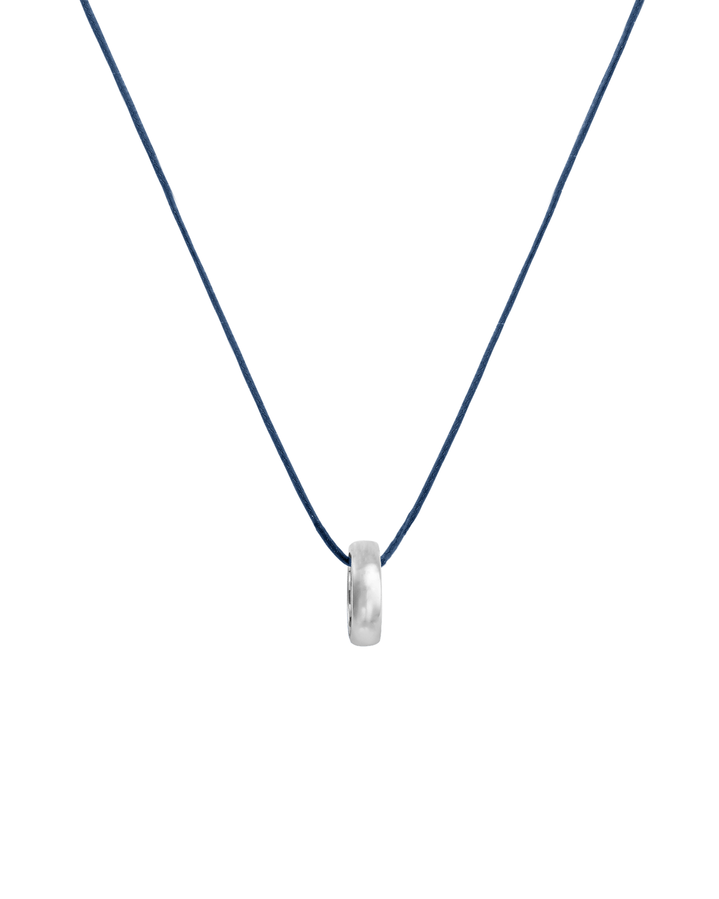 Engravable Links Necklace - 14K White Gold Necklaces 14K Solid Gold 1 Indigo 