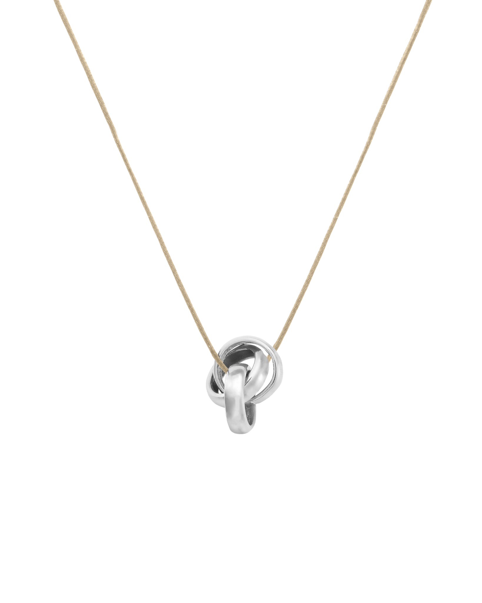 Engravable Links Necklace - 14K White Gold Necklaces 14K Solid Gold 3 Beige 