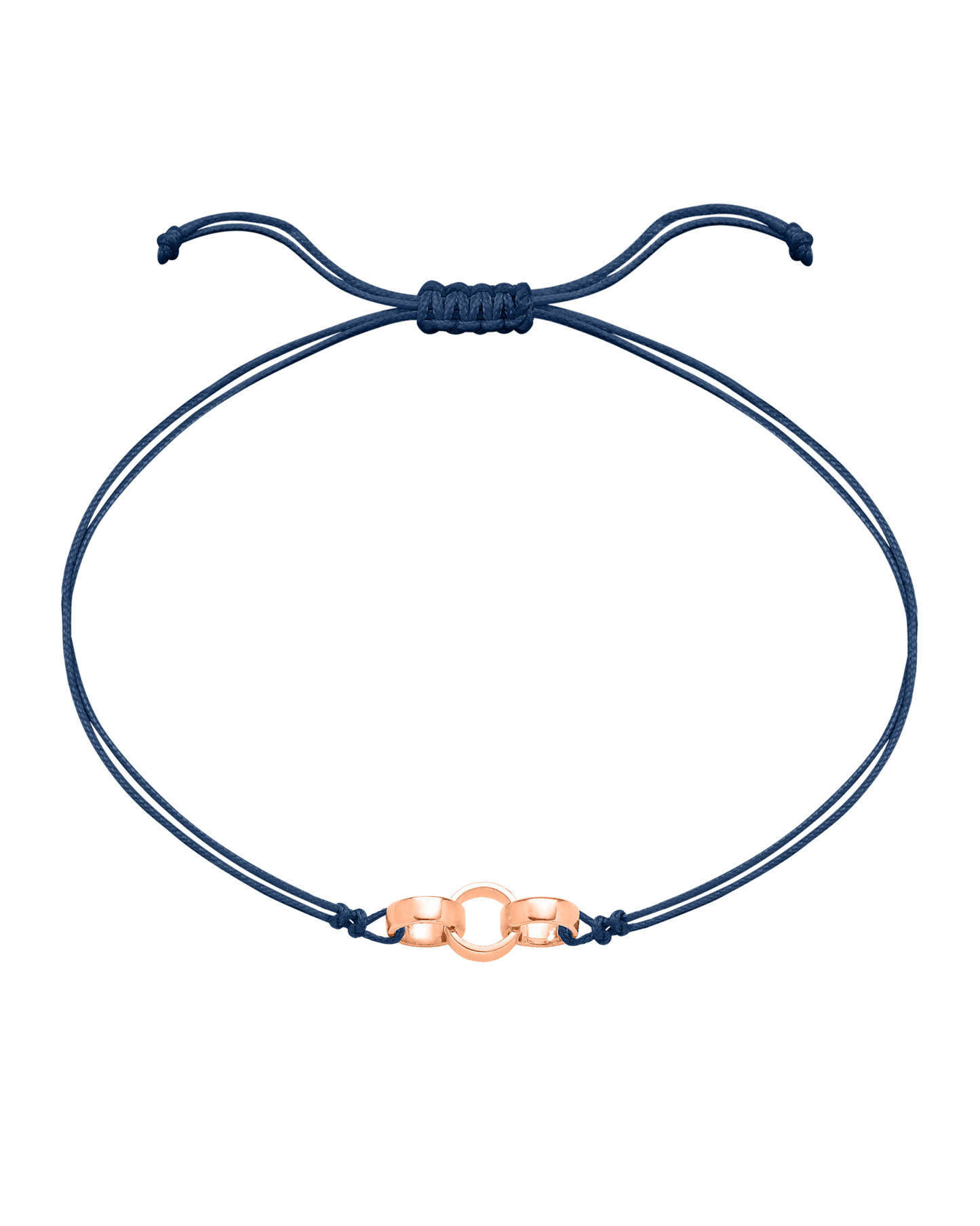 Engravable Links of Love - 14K Rose Gold Bracelets magal-dev 3 Indigo 