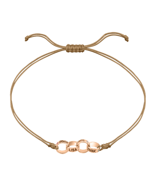 Engravable Links of Love - 14K Rose Gold Bracelets magal-dev 4 Camel 