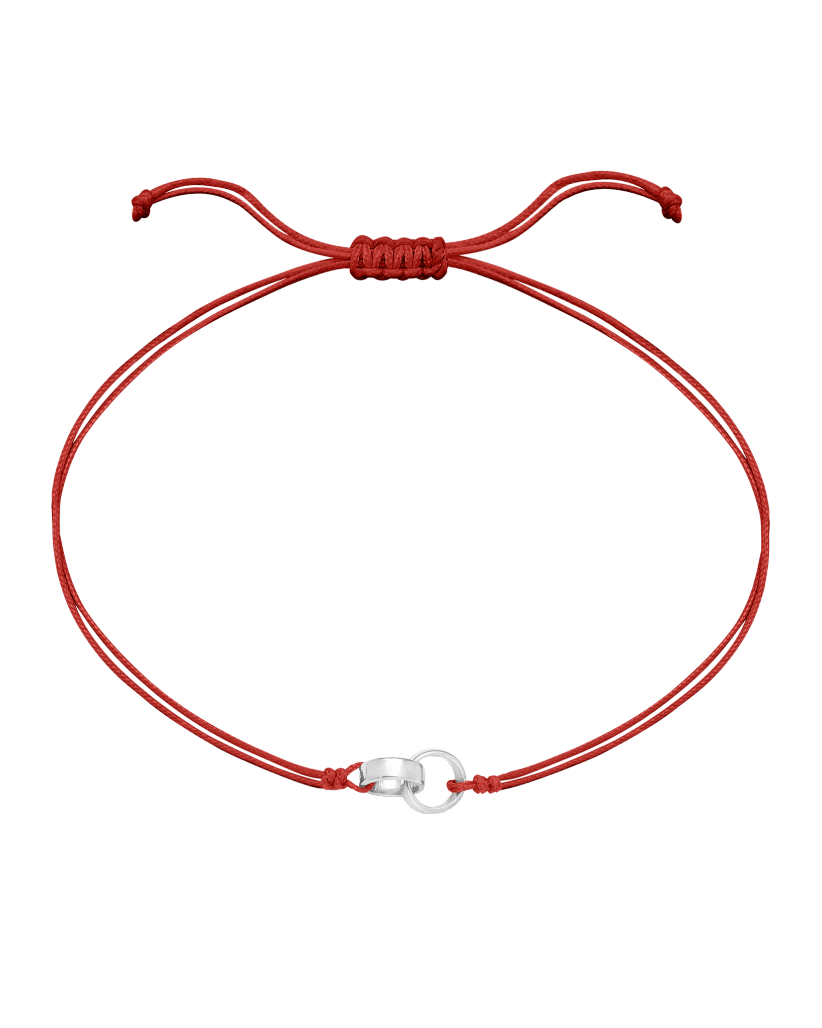 Engravable Links of Love - 14K White Gold Bracelets magal-dev 2 Red 