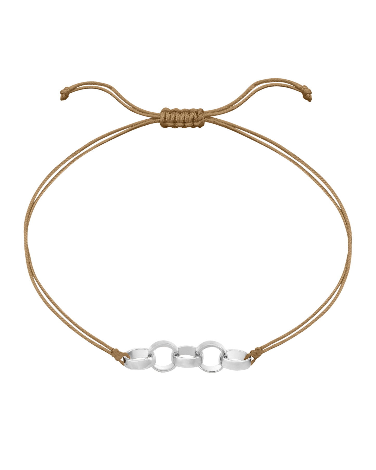 Engravable Links of Love - 14K White Gold Bracelets magal-dev 5 Camel 