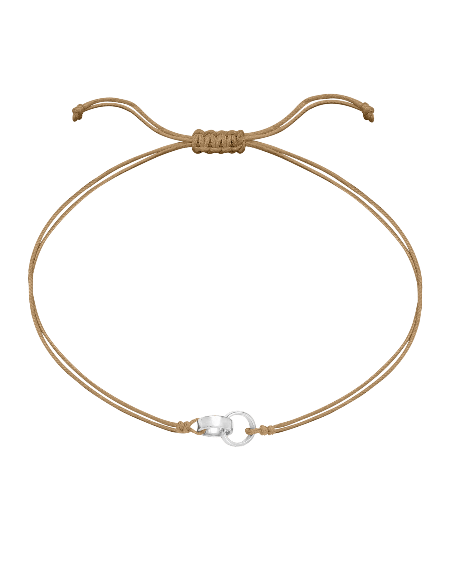 Engravable Links of Love - 14K White Gold Bracelets magal-dev 2 Camel 