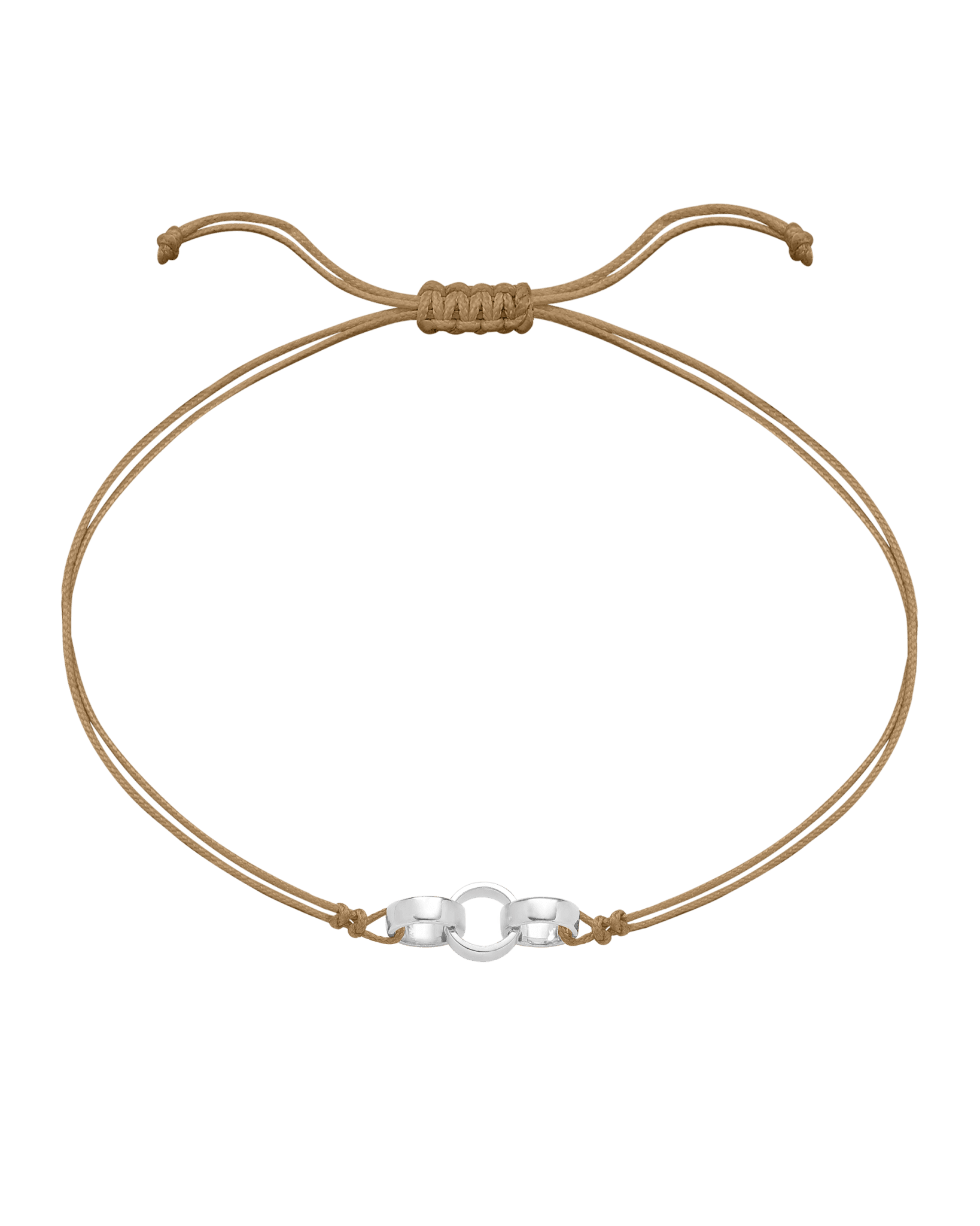 Engravable Links of Love - 14K White Gold Bracelets magal-dev 3 Camel 