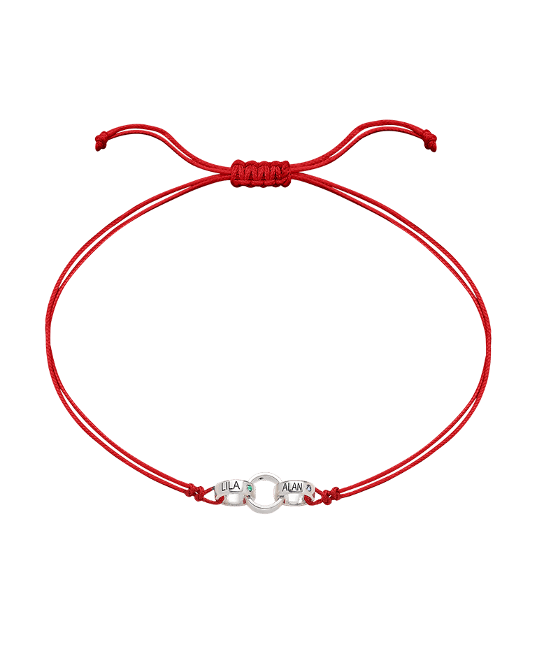 Engravable Links of Love - 14K White Gold Bracelets magal-dev 