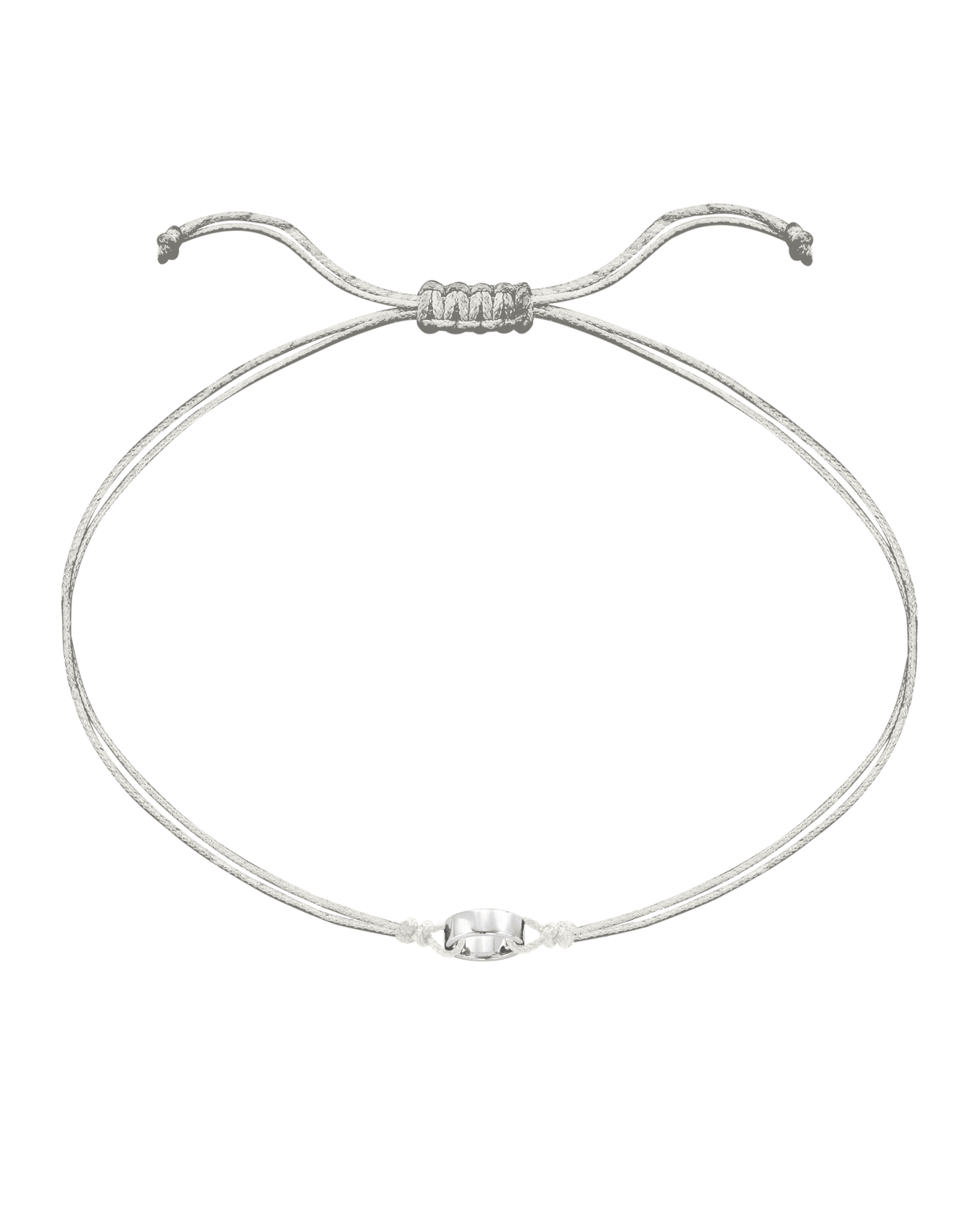 Engravable Links of Love - 14K White Gold Bracelets magal-dev 1 Pearl 