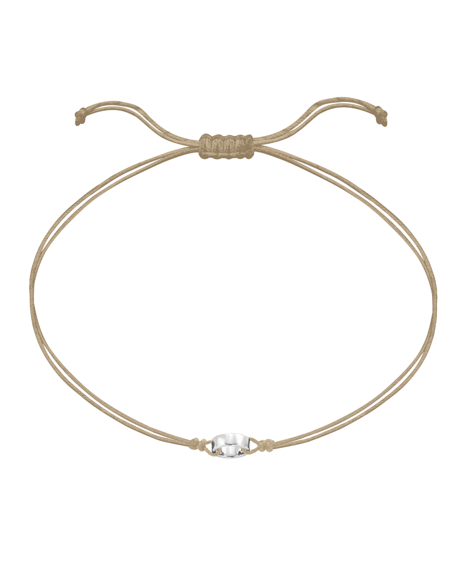 Engravable Links of Love - 14K White Gold Bracelets magal-dev 1 Beige 
