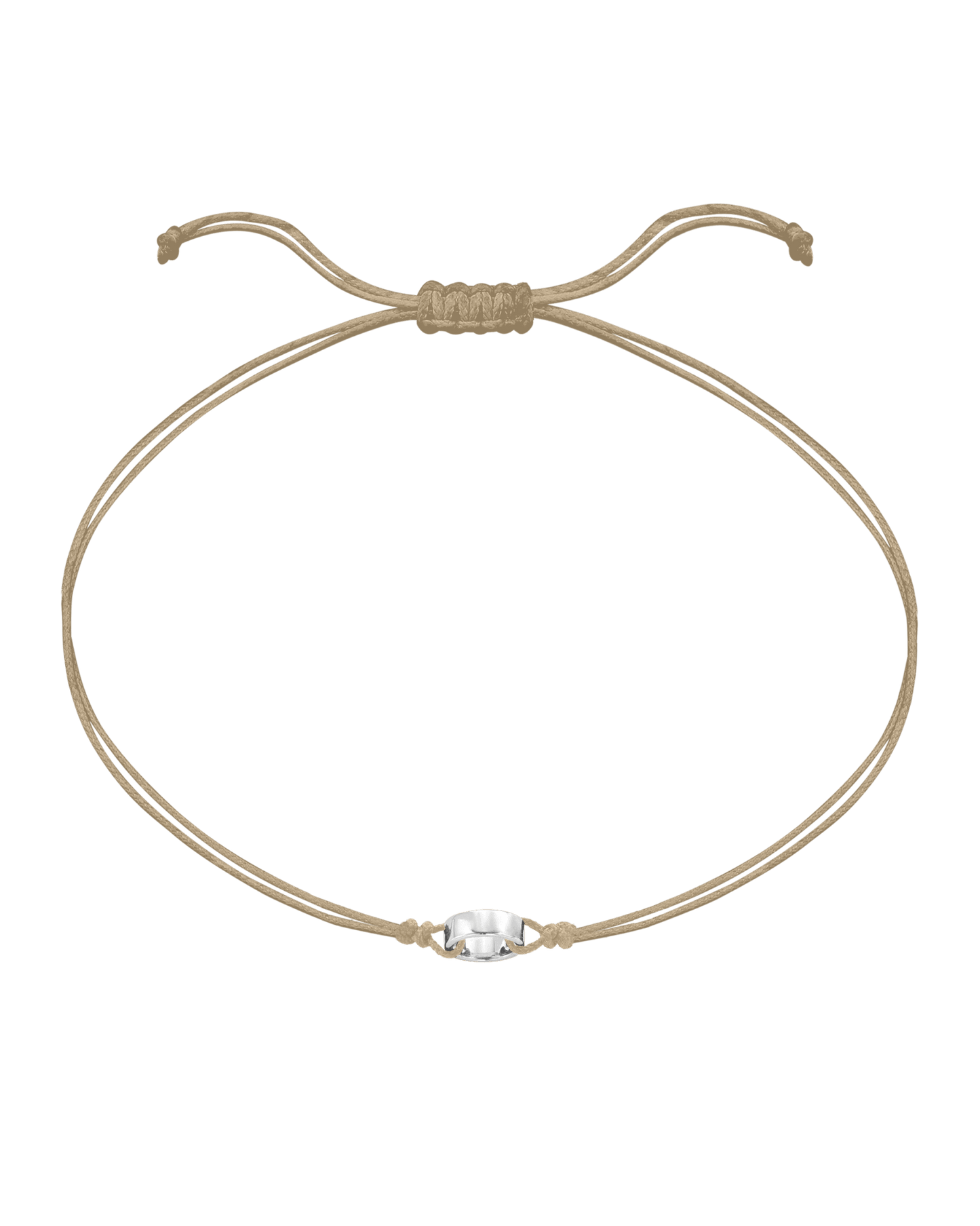 Engravable Links of Love - 14K White Gold Bracelets magal-dev 1 Beige 