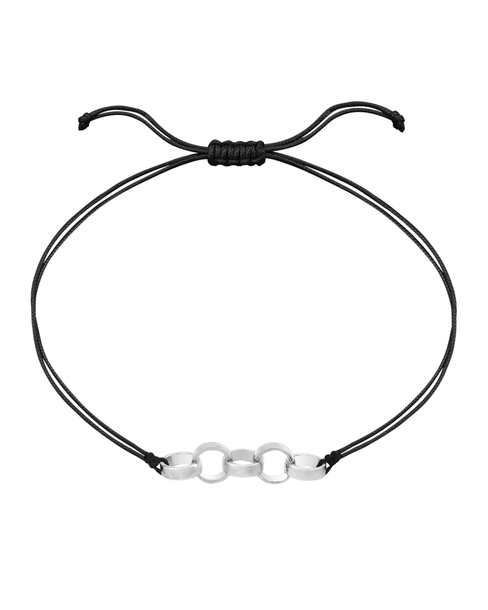 Engravable Links of Love - 925 Sterling Silver Bracelets magal-dev 5 Black 