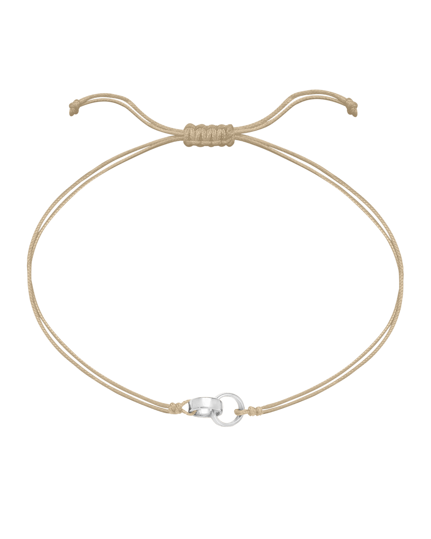 Engravable Links of Love - 925 Sterling Silver Bracelets magal-dev 2 Beige 