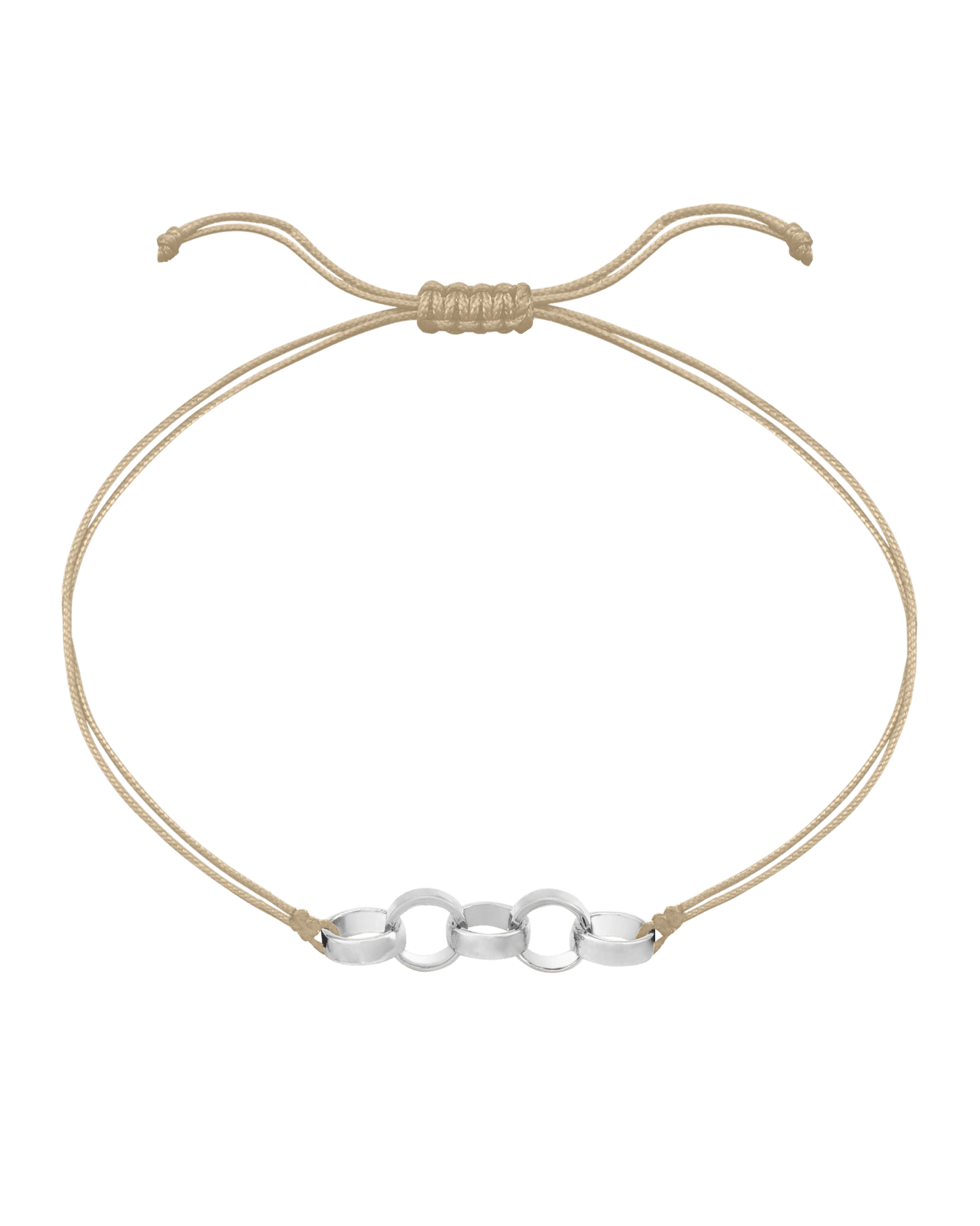 Engravable Links of Love - 925 Sterling Silver Bracelets magal-dev 5 Beige 