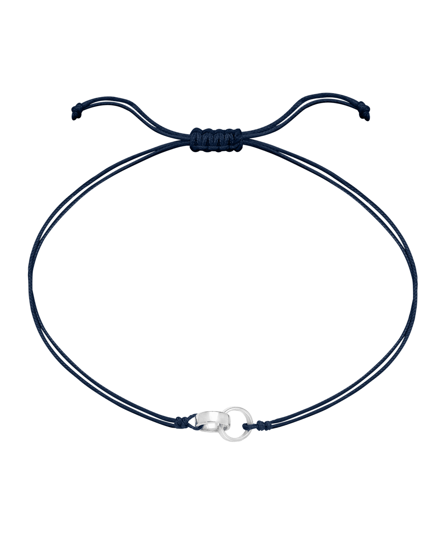 Engravable Links of Love - 925 Sterling Silver Bracelets magal-dev 2 Navy Blue 