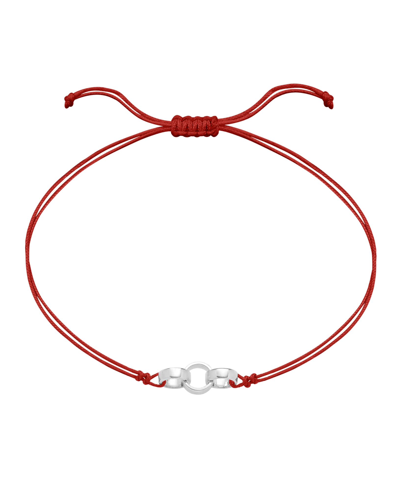 Engravable Links of Love - 925 Sterling Silver Bracelets magal-dev 3 Red 