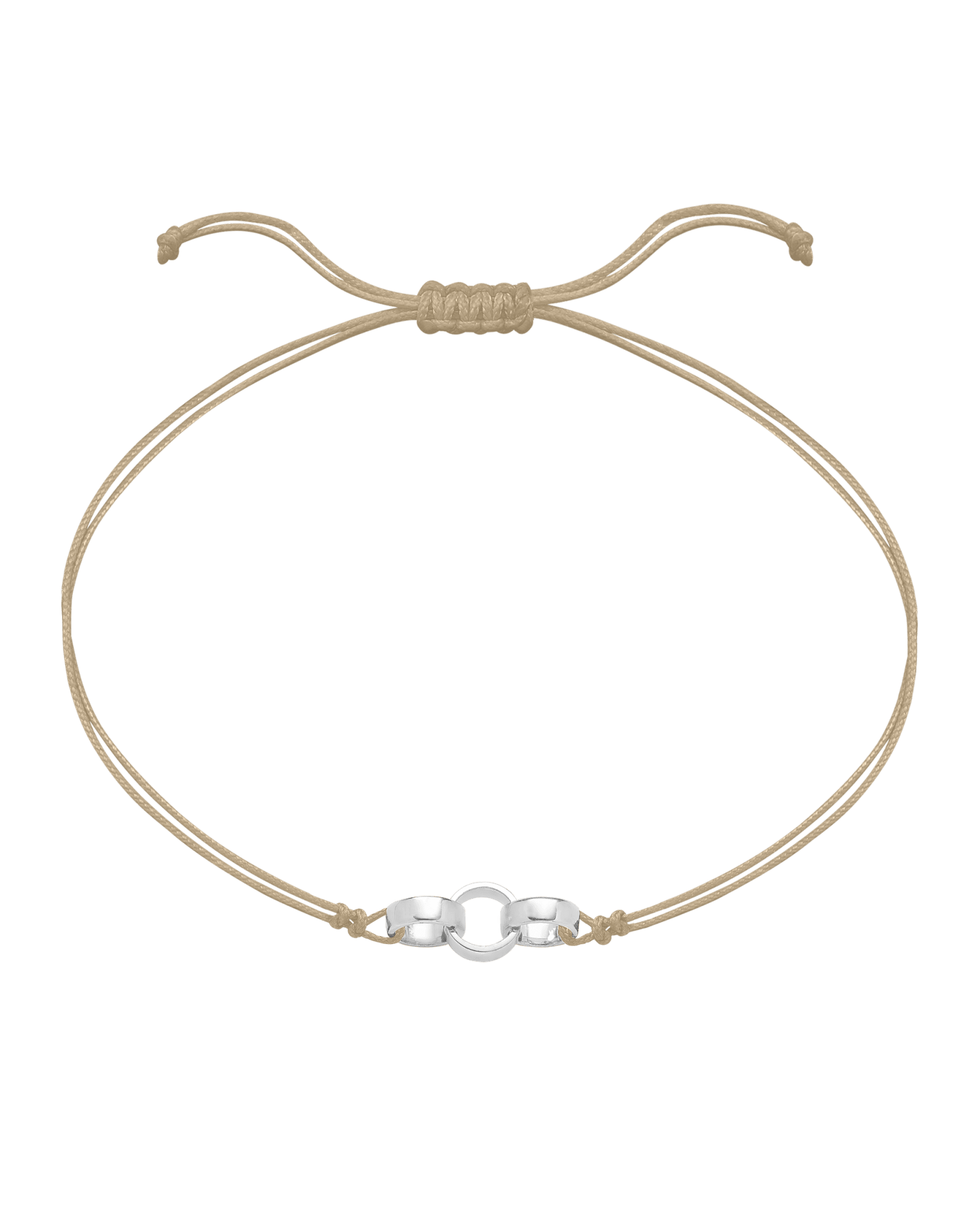 Engravable Links of Love - 925 Sterling Silver Bracelets magal-dev 3 Beige 