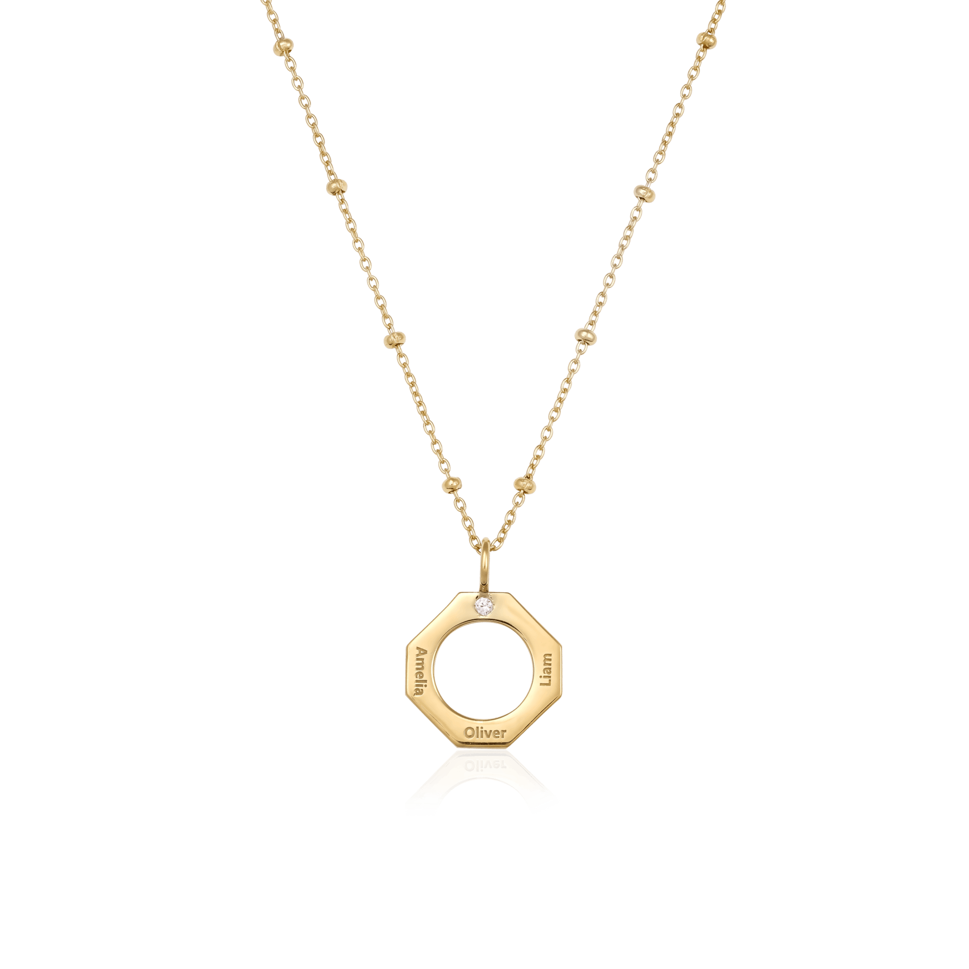 Geo Necklace - 18K Rose Vermeil Necklaces Gold Vermeil 