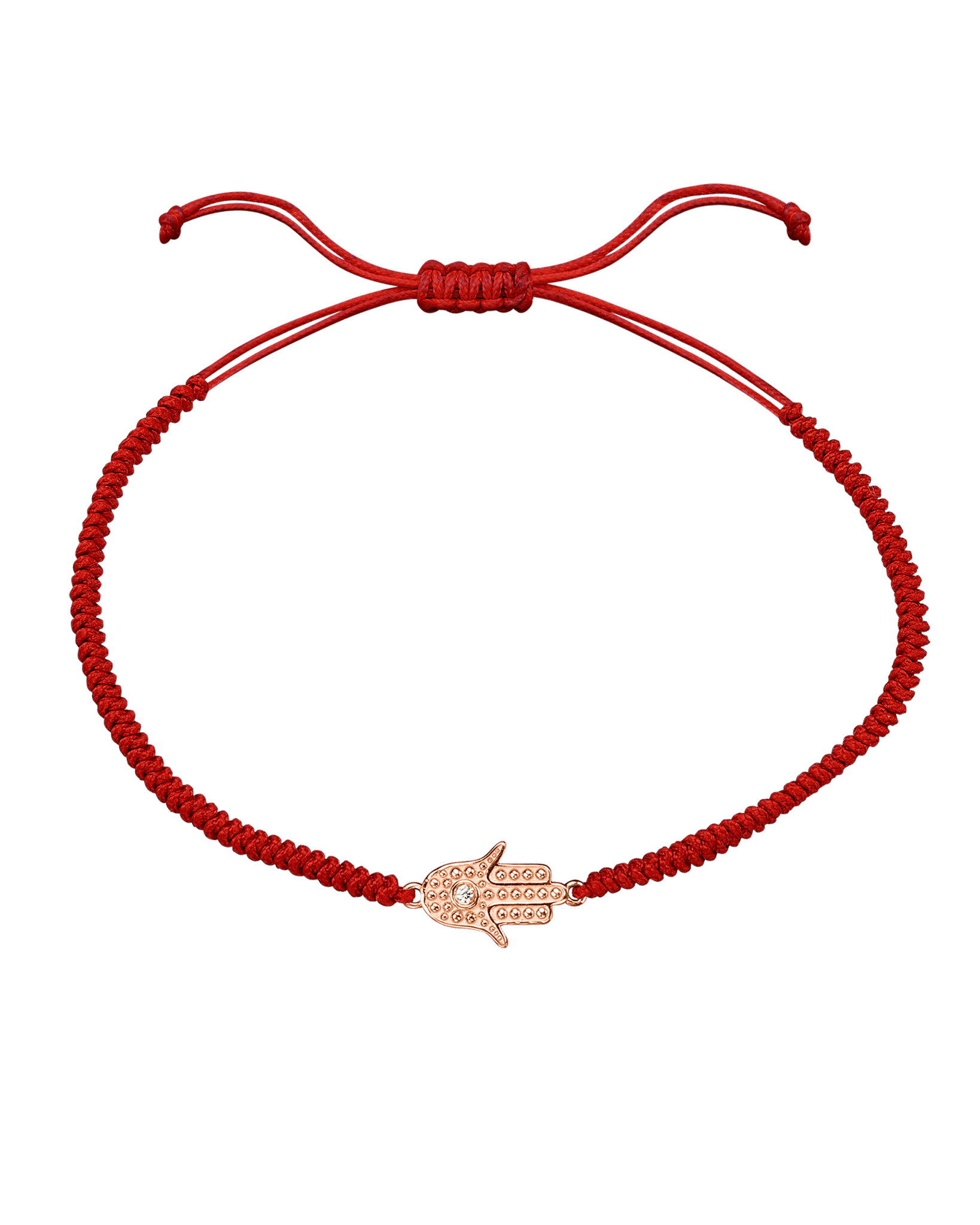 Hamsa [RED] - 14K Rose Gold Bracelets magal-dev 