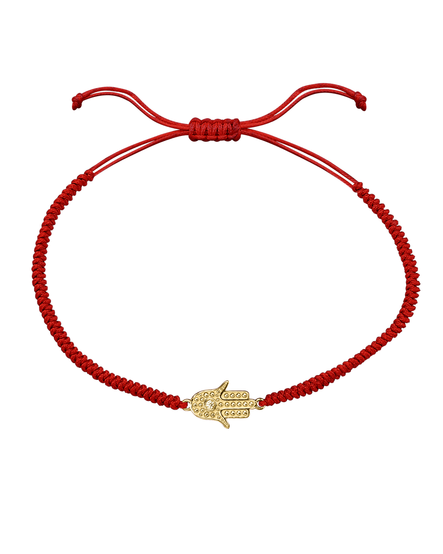 Hamsa [RED] - 14K Yellow Gold Bracelets magal-dev 