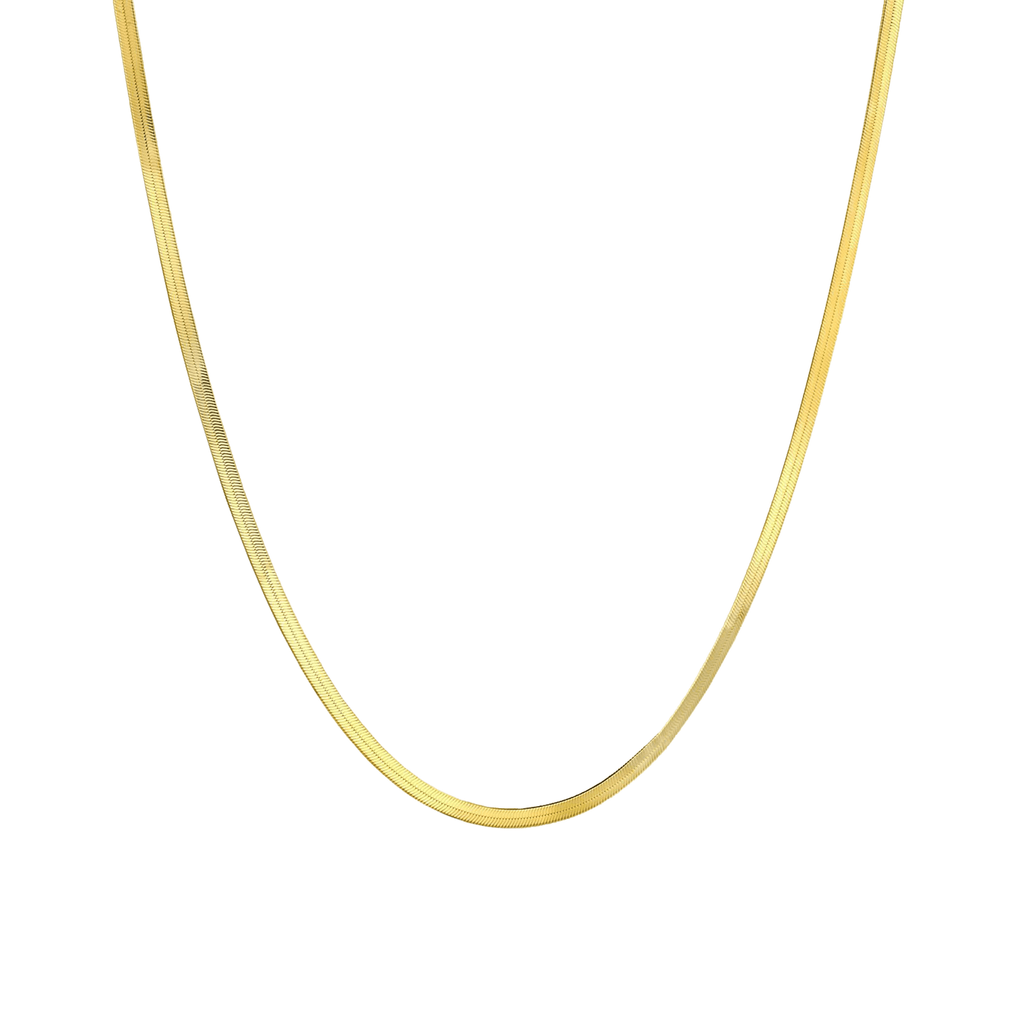 Herringbone Chain Necklace - 18K Gold Vermeil Chains magal-dev 