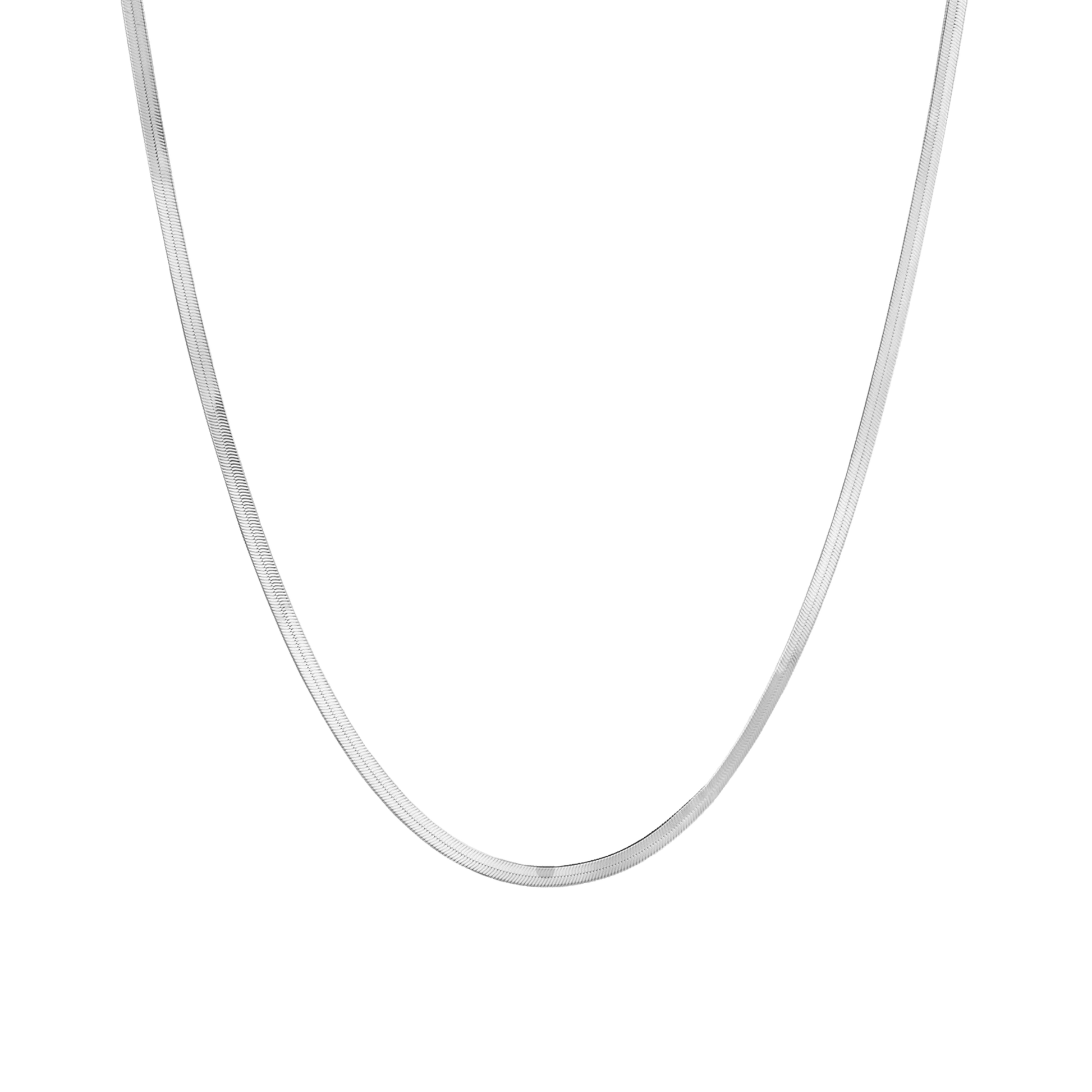 Herringbone Chain Necklace - 18K Rose Vermeil Chains magal-dev 