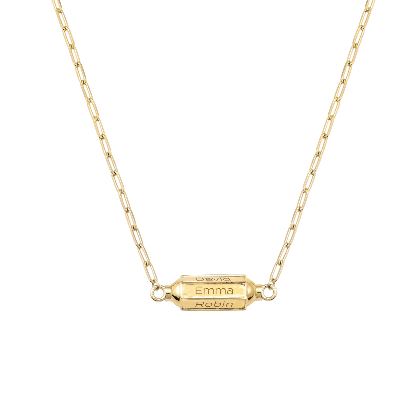 Hexagonal Bar Necklace - 18k Gold Vermeil Necklaces Gold Vermeil Termina 