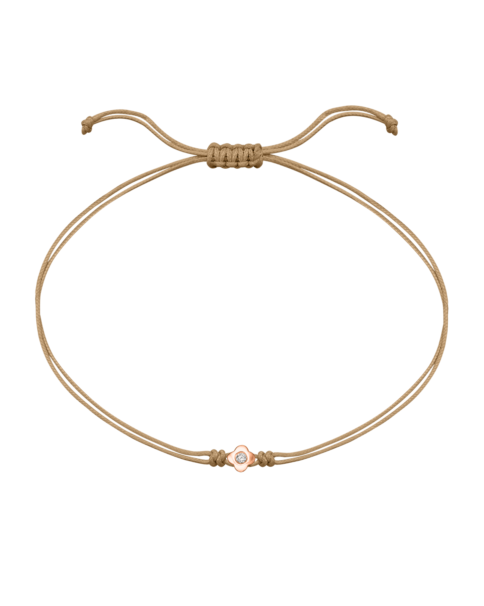 Lucky String Of Love - 14K Rose Gold Bracelets 14K Solid Gold Camel 