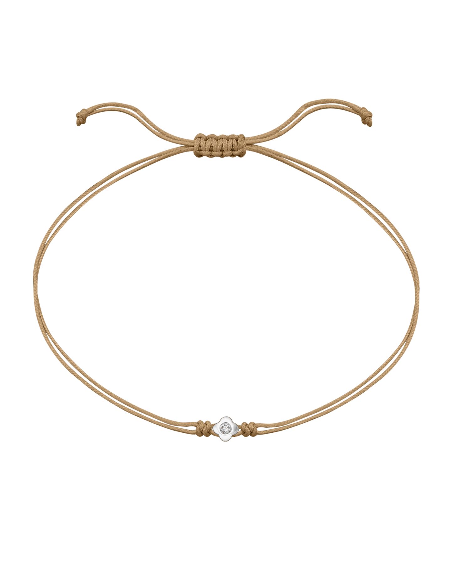 Lucky String Of Love - 14K White Gold Bracelets 14K Solid Gold Camel 