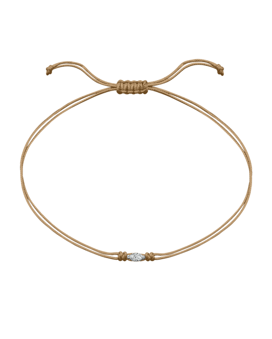 Marquise Diamond String Of Love - 14K White Gold Bracelets 14K Solid Gold Camel 