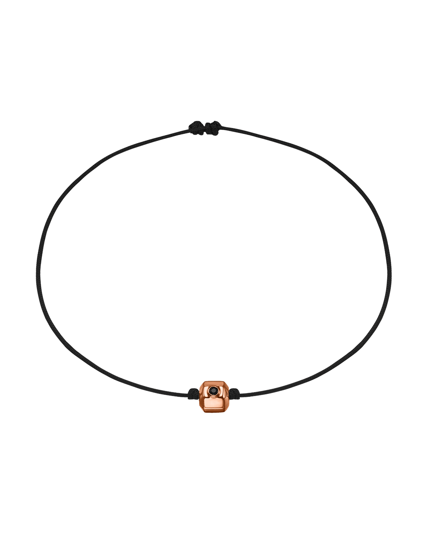 Men's Octo Black Diamond Bracelet - 14K Rose Gold Bracelets magal-dev Black 