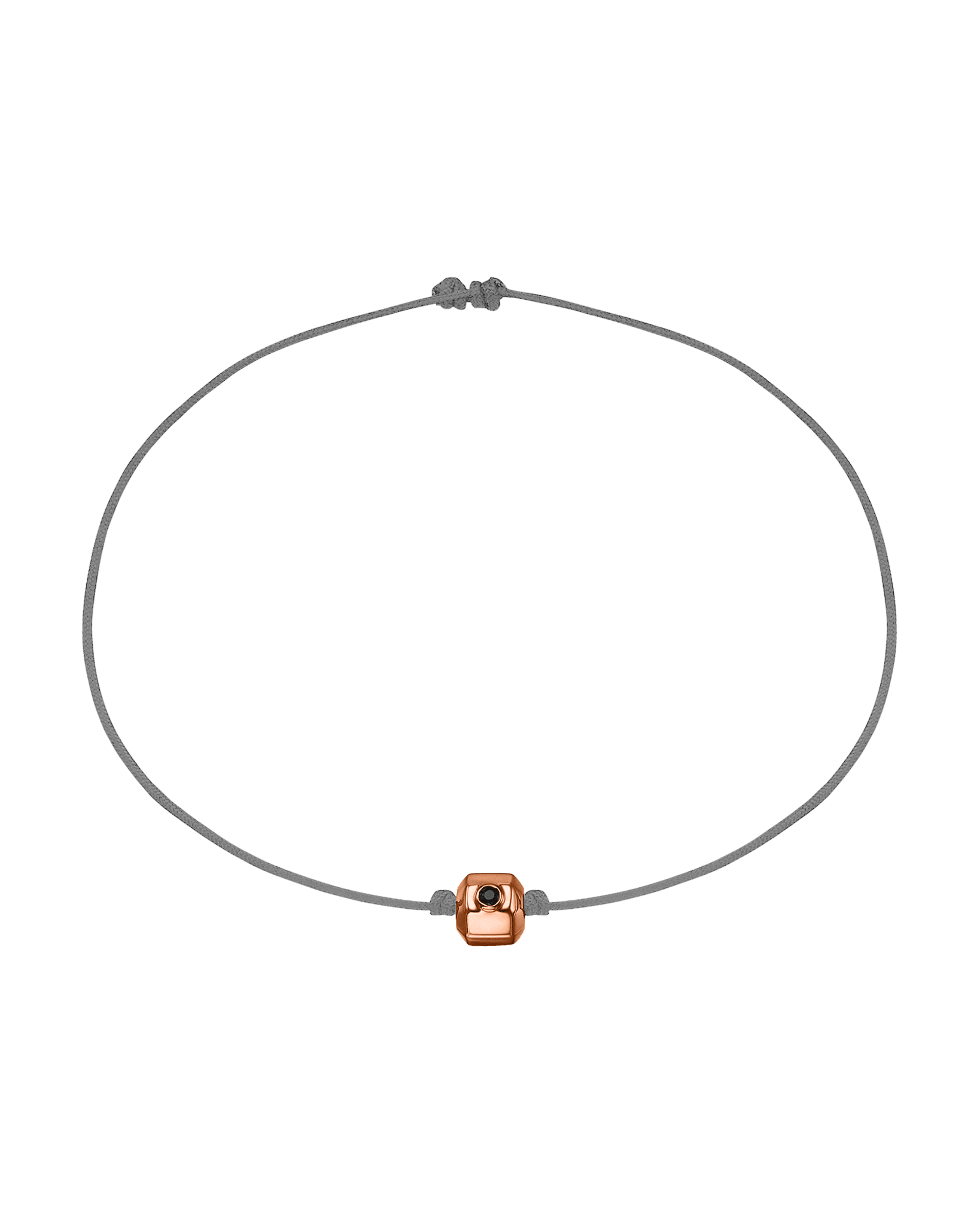 Men's Octo Black Diamond Bracelet - 14K Rose Gold Bracelets magal-dev Grey 