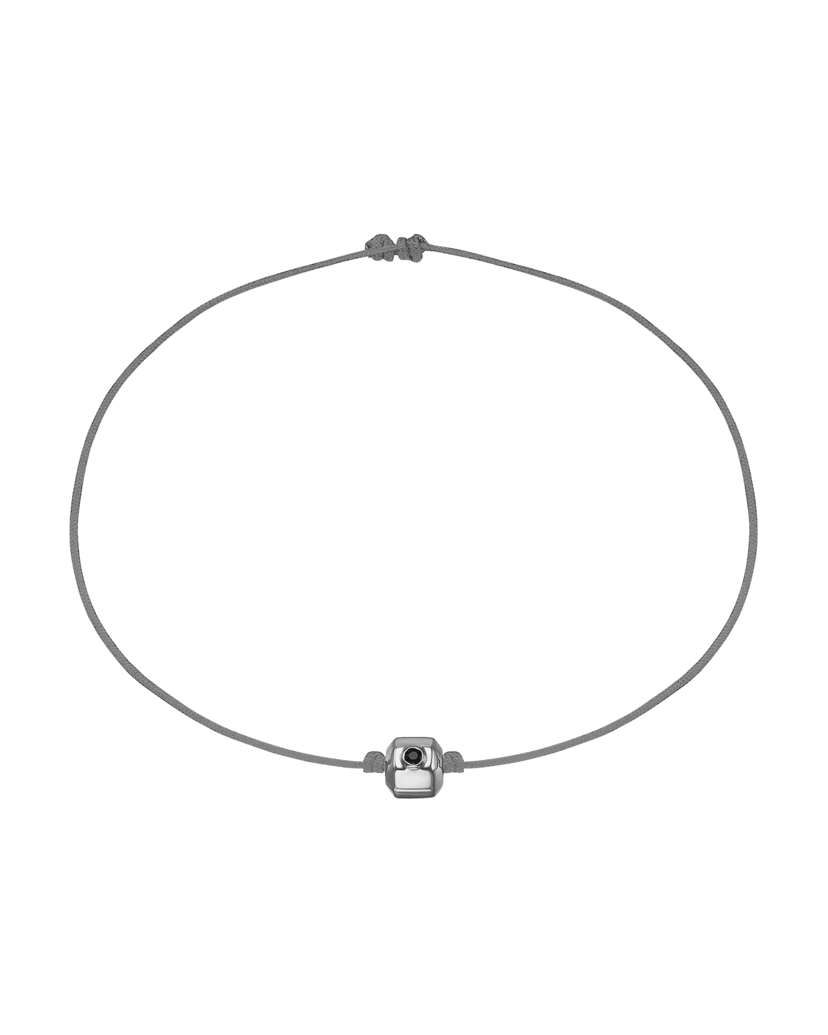 Men's Octo Black Diamond Bracelet - 14K White Gold Bracelets magal-dev Grey 